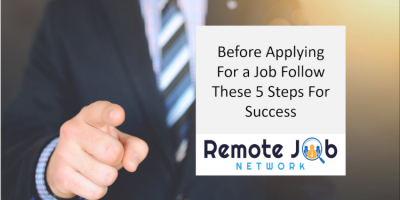 Before Applying For a Job Follow These 5 Steps For Success